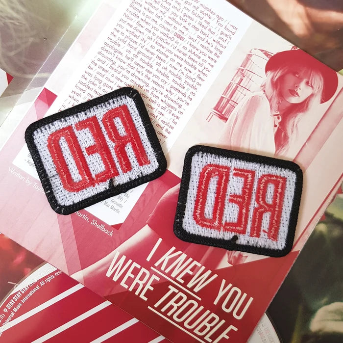 RED Embroidered Patch