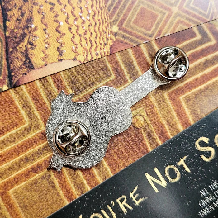 Fearless Glitter Guitar Enamel Pin