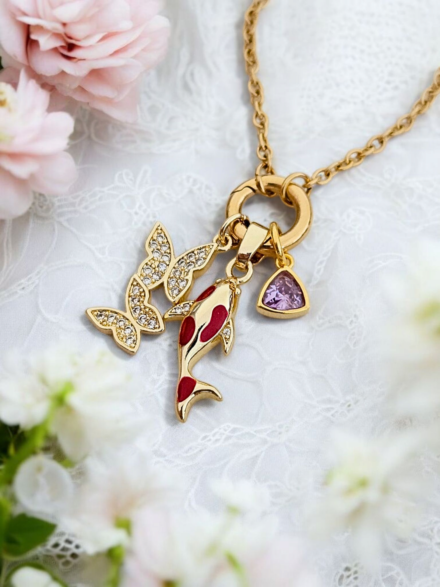 Koi Charm Necklace
