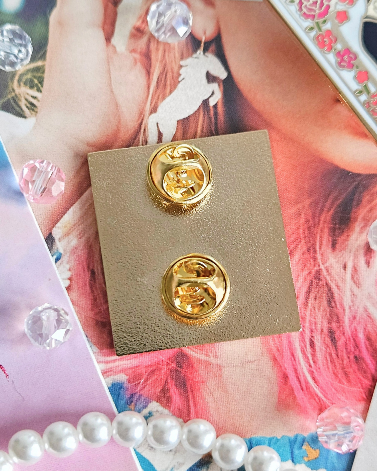 Love Story Engagement Enamel Pin