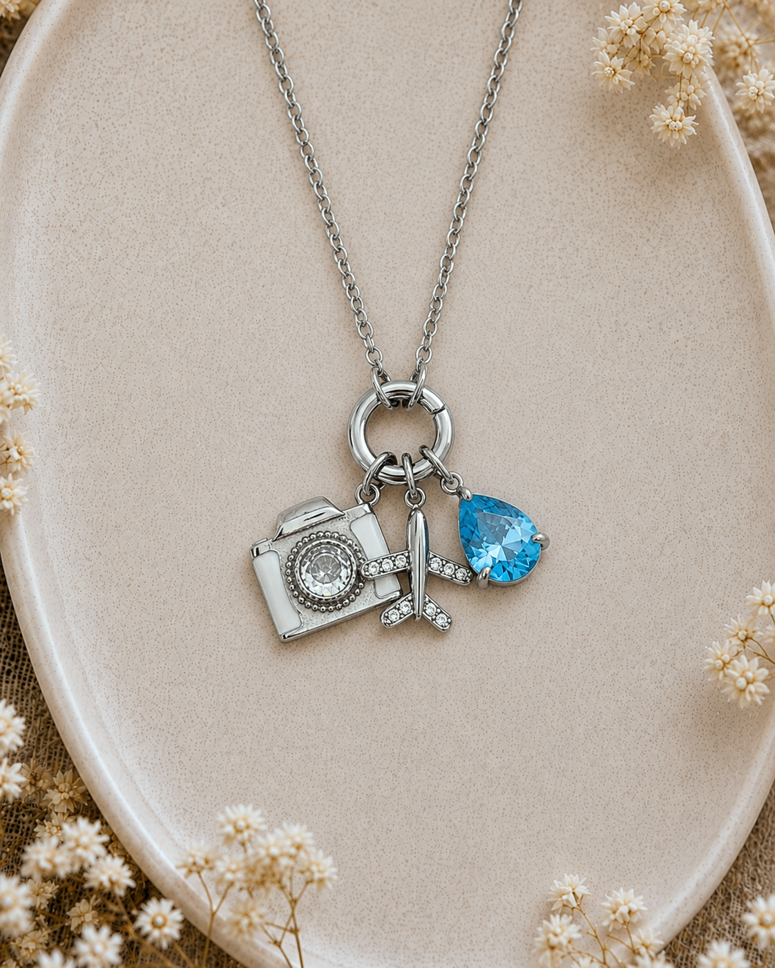 1989 Charm Necklace Silver