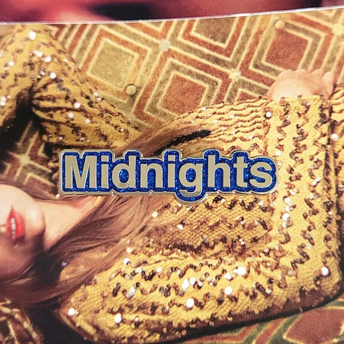 Midnights Text Enamel Pin
