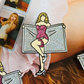 Sabrina Towel Enamel Pin