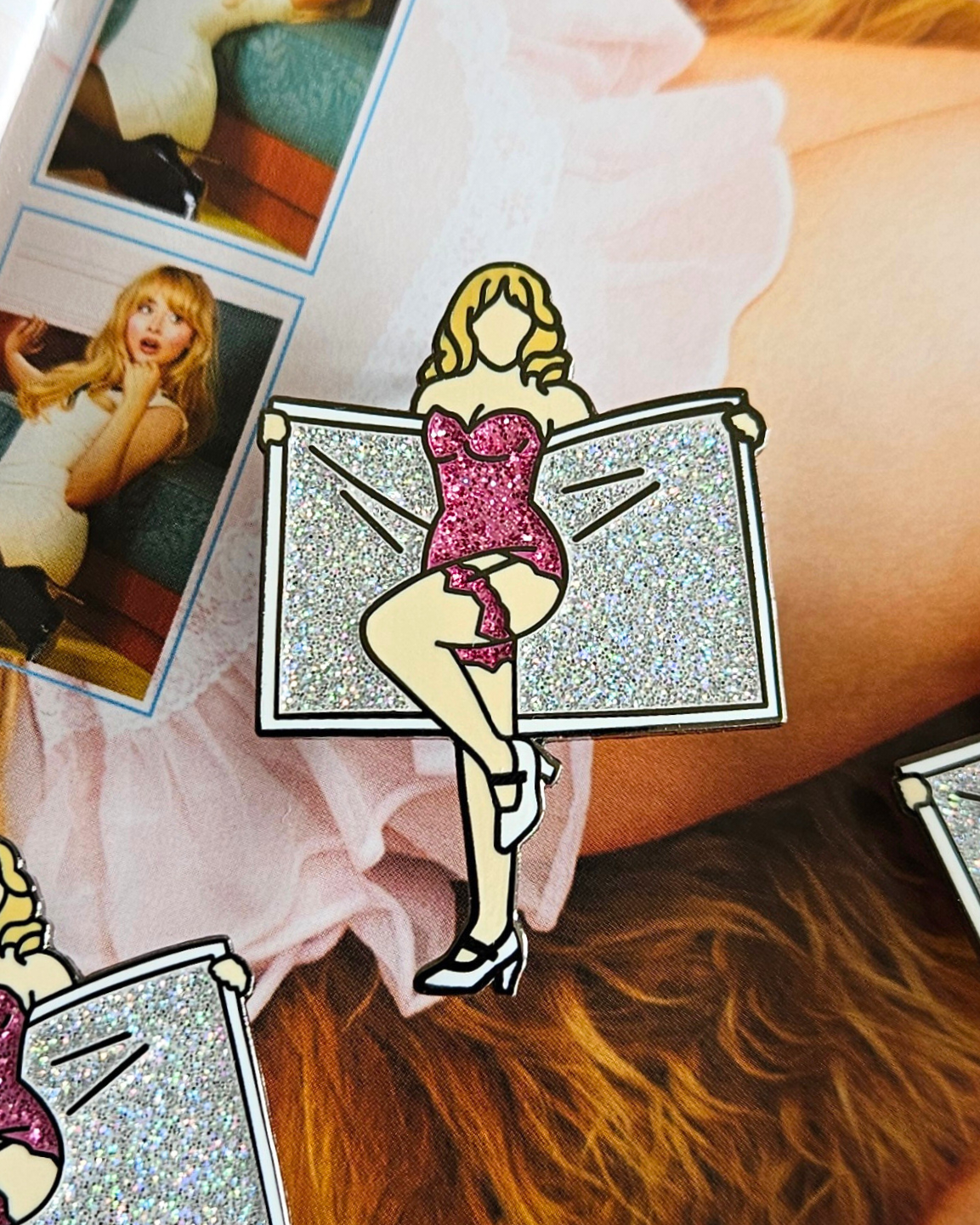 Sabrina Towel Enamel Pin