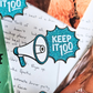 Keep It 100! Megaphone Enamel Pin
