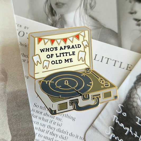 Little Old Me Record Player Enamel Pin