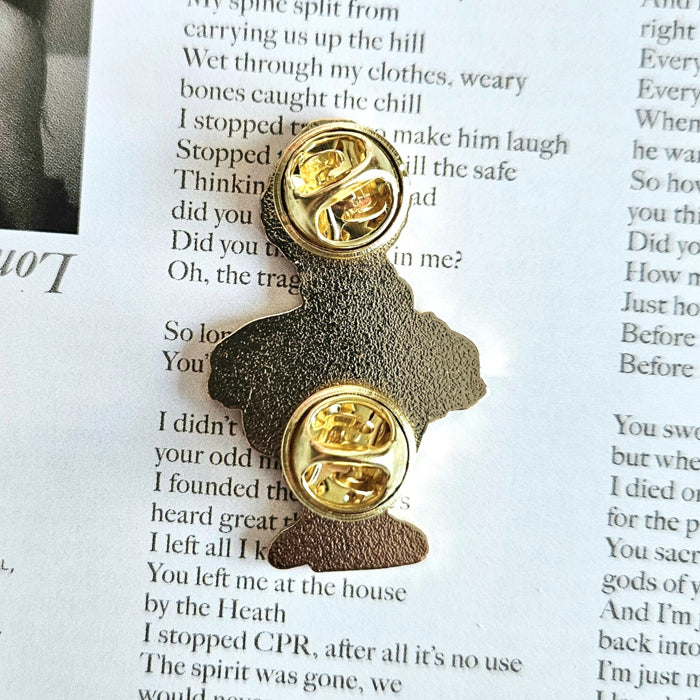 Crumbling Statue Enamel Pin