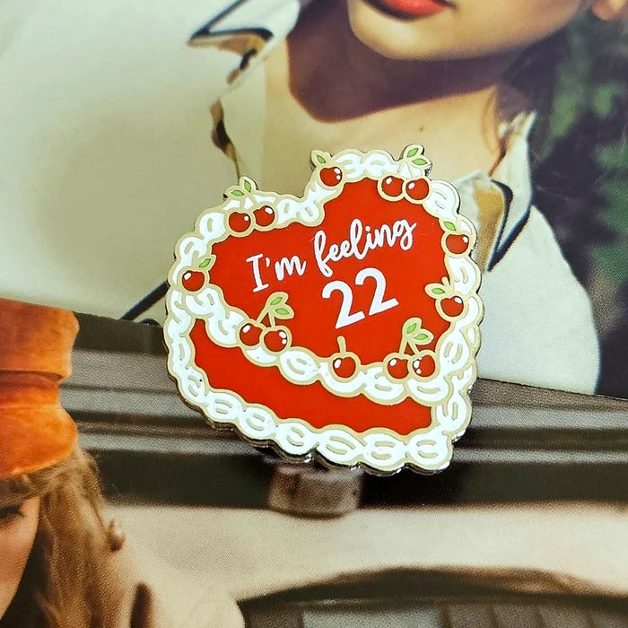 22 Cake Enamel Pin