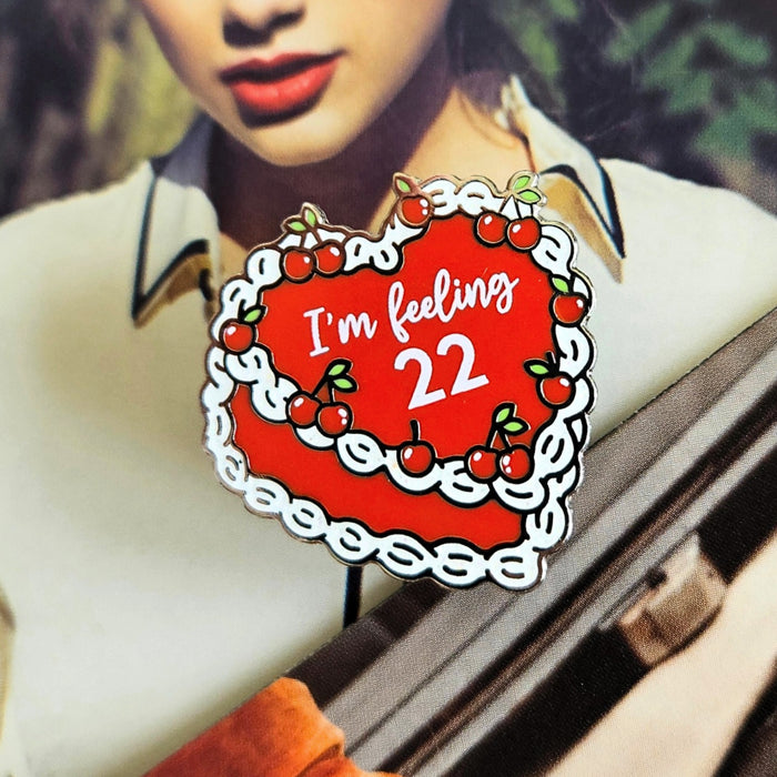 22 Cake Enamel Pin