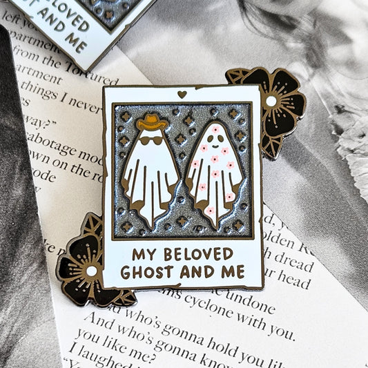 My Beloved Ghost And Me Enamel Pin