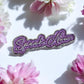 Speak Now Text Enamel Pin
