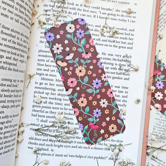 Piano Flowers Bookmark