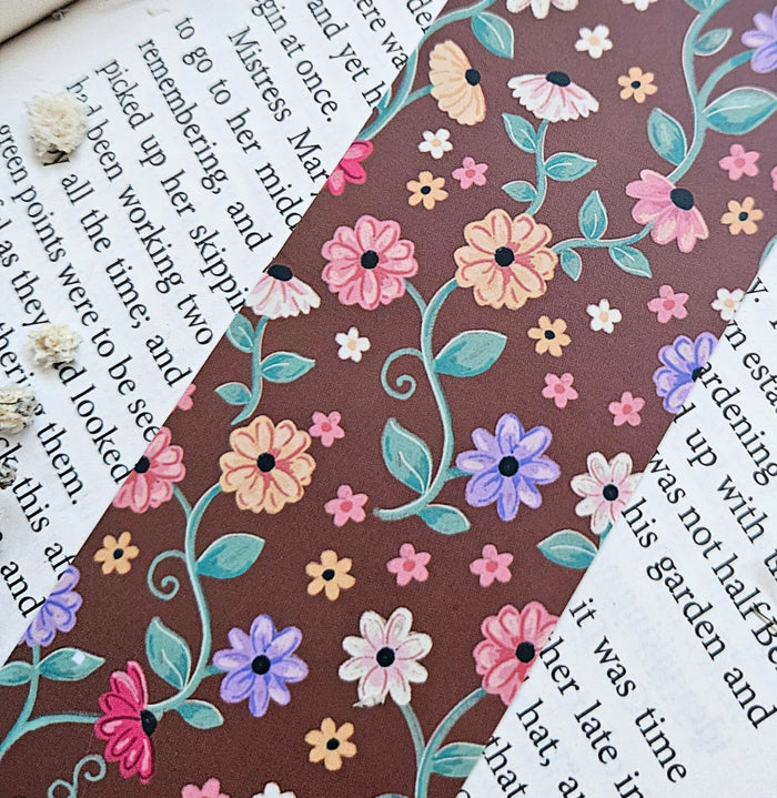 Piano Flowers Bookmark