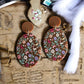 Piano Flowers Acrylic Earrings