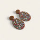 Piano Flowers Acrylic Earrings