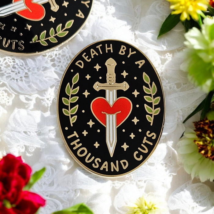 Death By A Thousand Cuts Enamel Pin