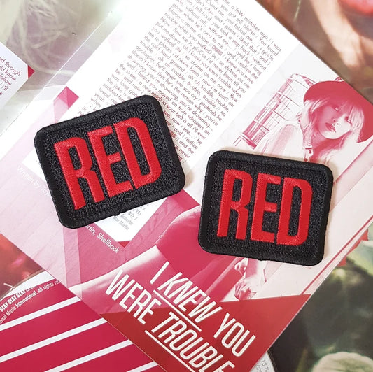 RED Embroidered Patch