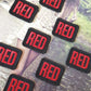 RED Embroidered Patch