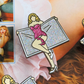 Sabrina Towel Enamel Pin