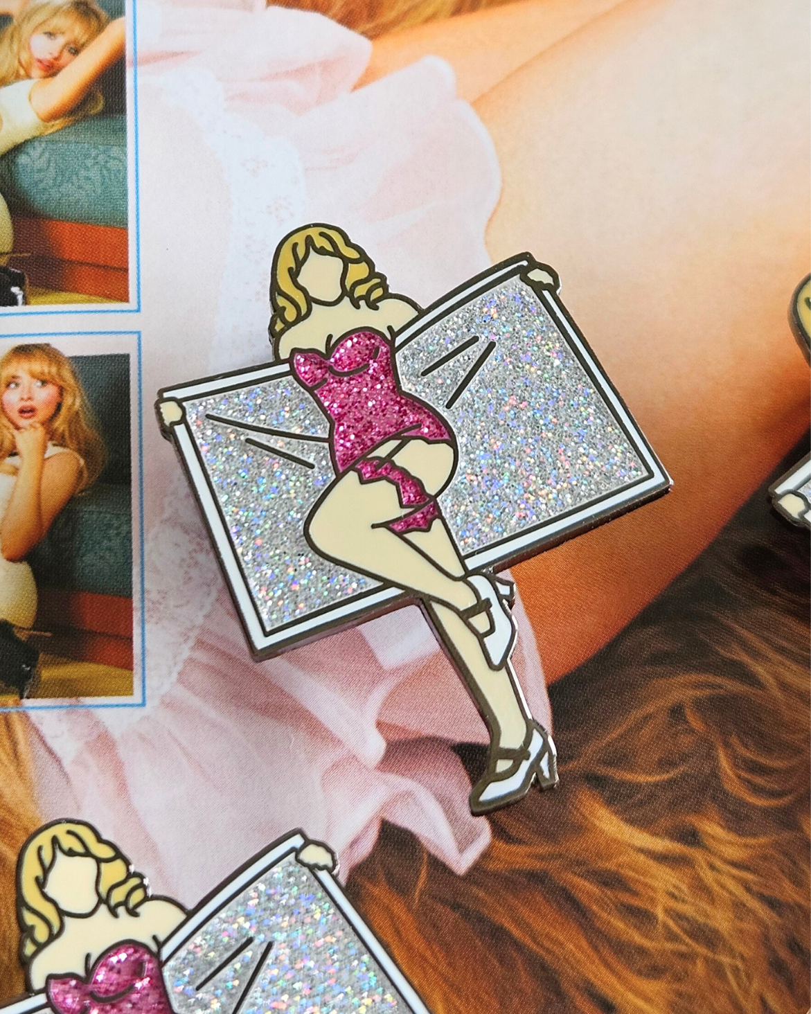 Sabrina Towel Enamel Pin