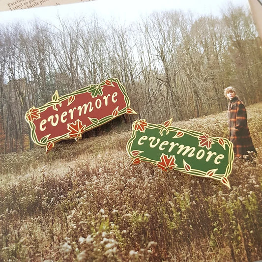 Evermore Title Enamel Pins