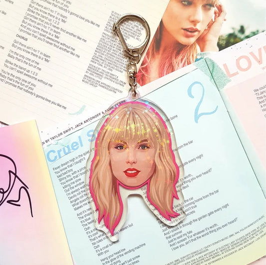 Taylor Face Acrylic Keychain