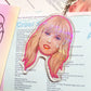 Taylor Face Acrylic Keychain