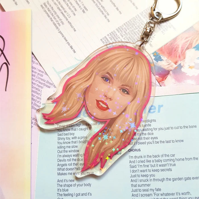 Taylor Face Acrylic Keychain