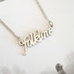 Folklore Text Necklace