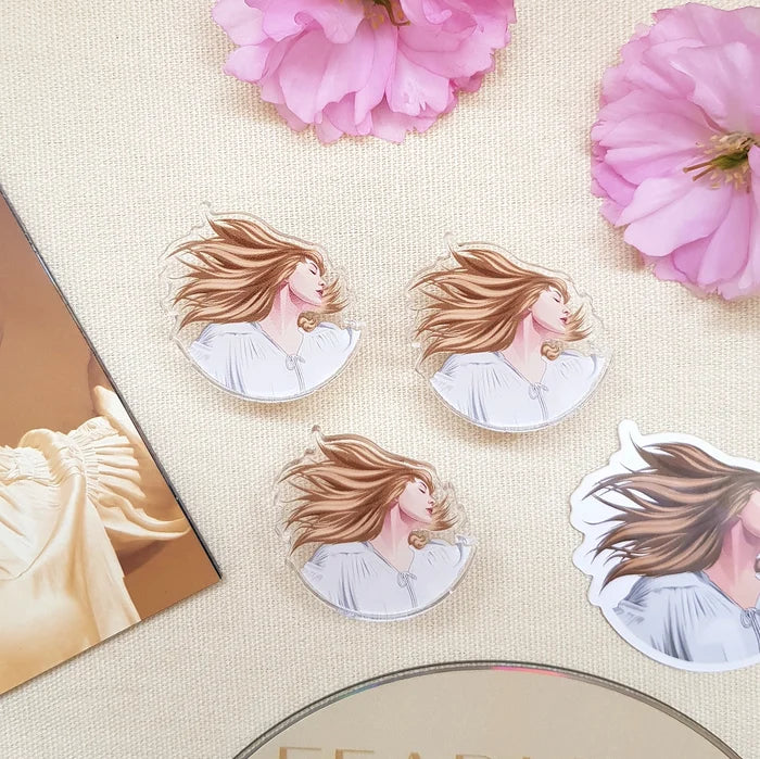 Fearless Acrylic Pin/ Sticker