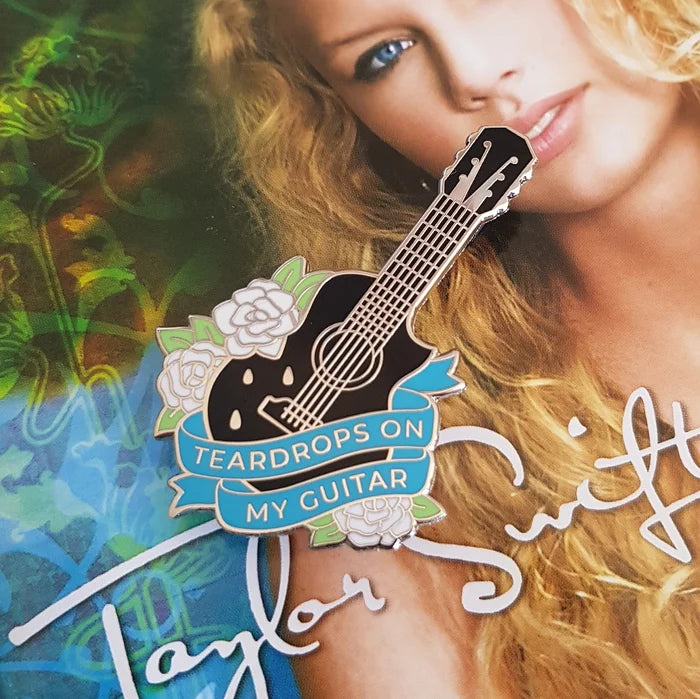 Teardrops On My Guitar Enamel Pin
