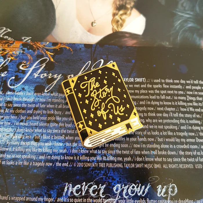 The Story of Us Enamel Pin