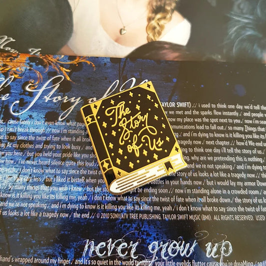 The Story of Us Enamel Pin