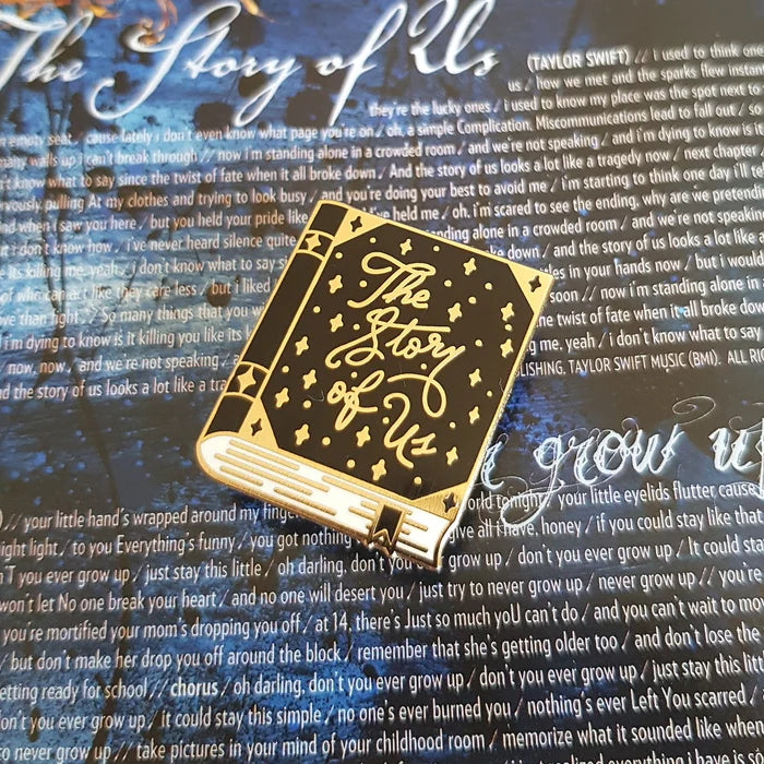 The Story of Us Enamel Pin
