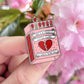 Fragile Little Flame Enamel Pin