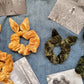 Gold/Khaki Scrunchies