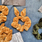 Gold/Khaki Scrunchies