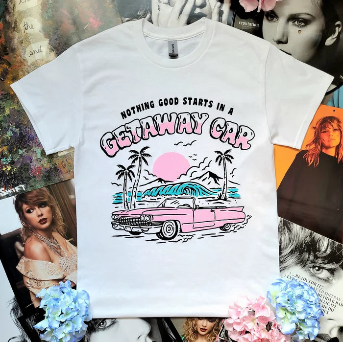 Getaway Car T-Shirt (White)