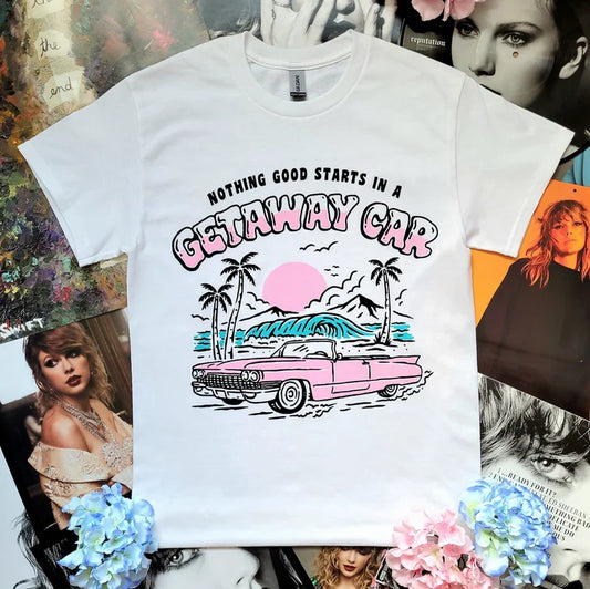 Getaway Car T-Shirt (White)