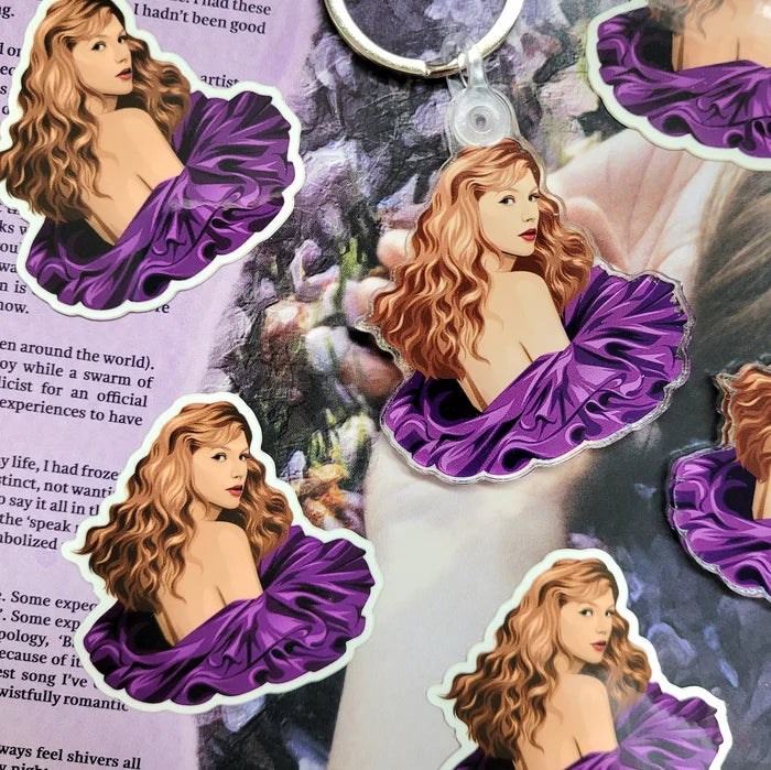 Speak Now Dress Acrylic Keychain/Sticker