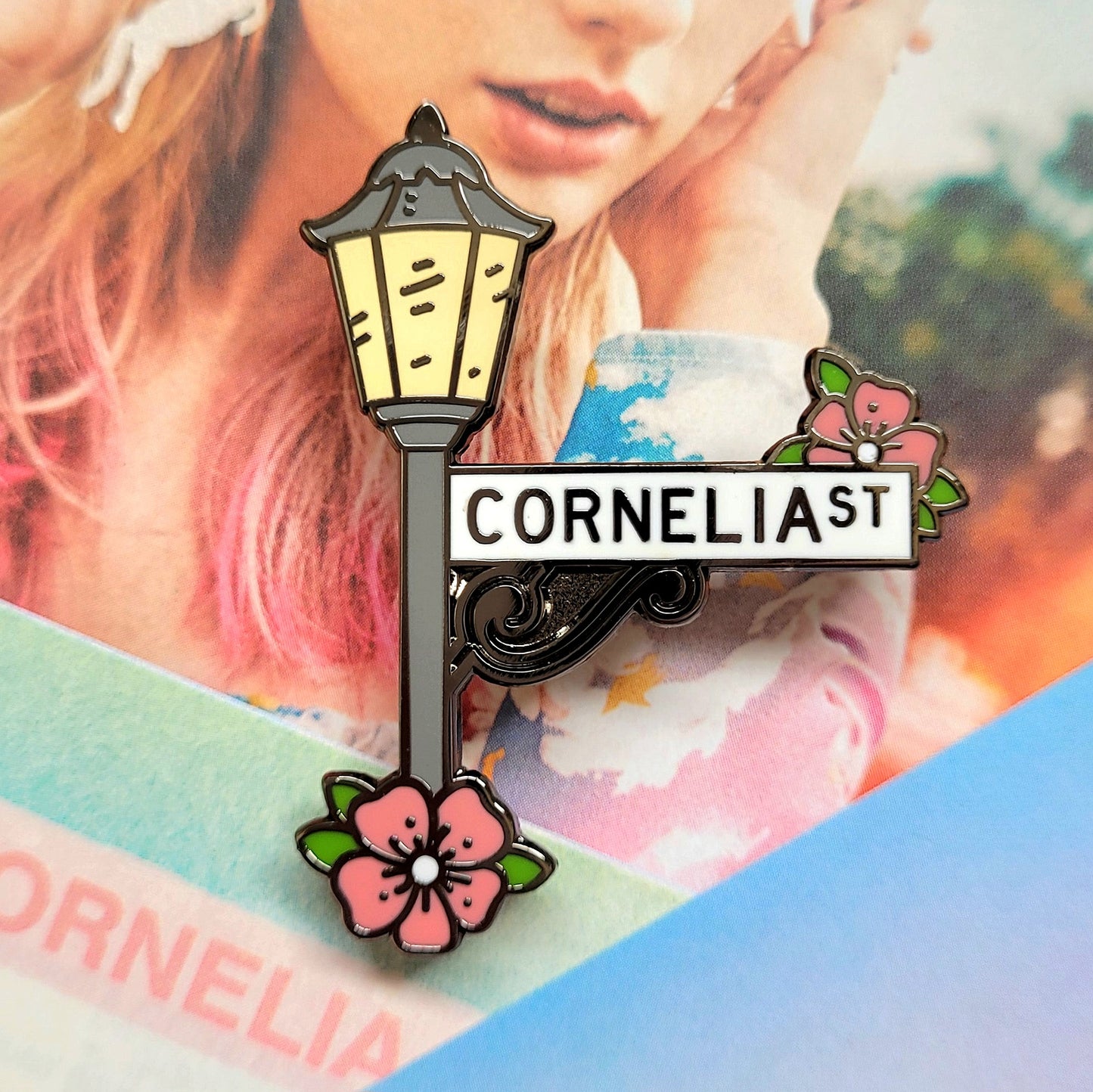 Cornelia Street Sign Enamel Pin