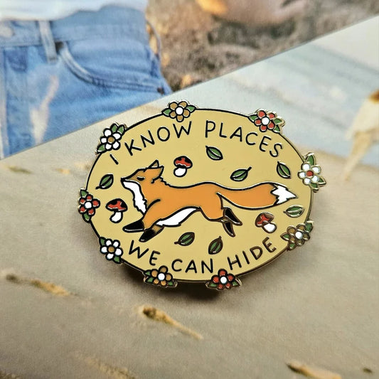 I Know Places Enamel Pin