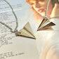 Paper Airplane Necklace