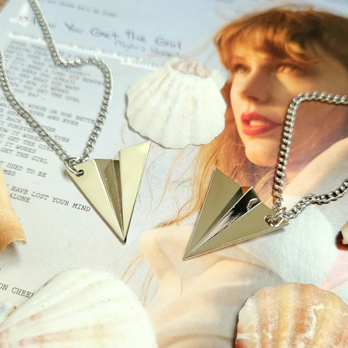 Paper Airplane Necklace