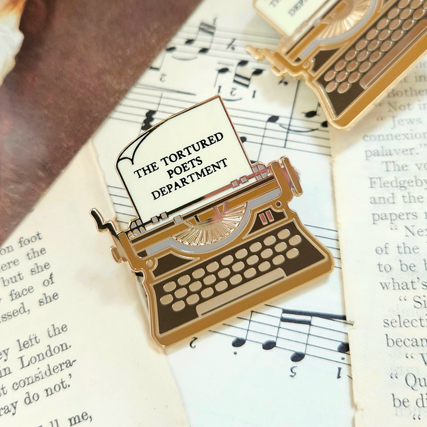 TTPD Typewriter Enamel Pin