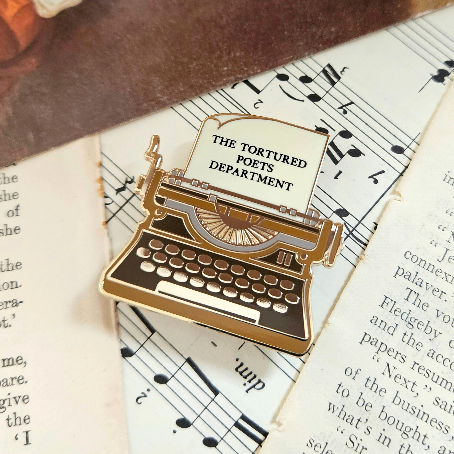 TTPD Typewriter Enamel Pin