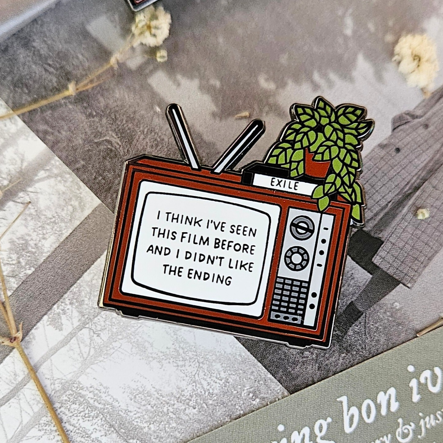 Exile Vintage Tv Enamel Pin