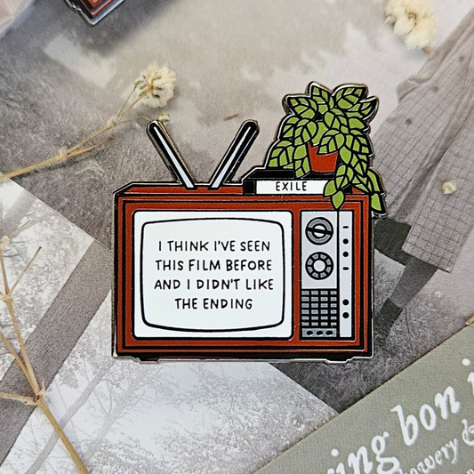 Exile Vintage Tv Enamel Pin