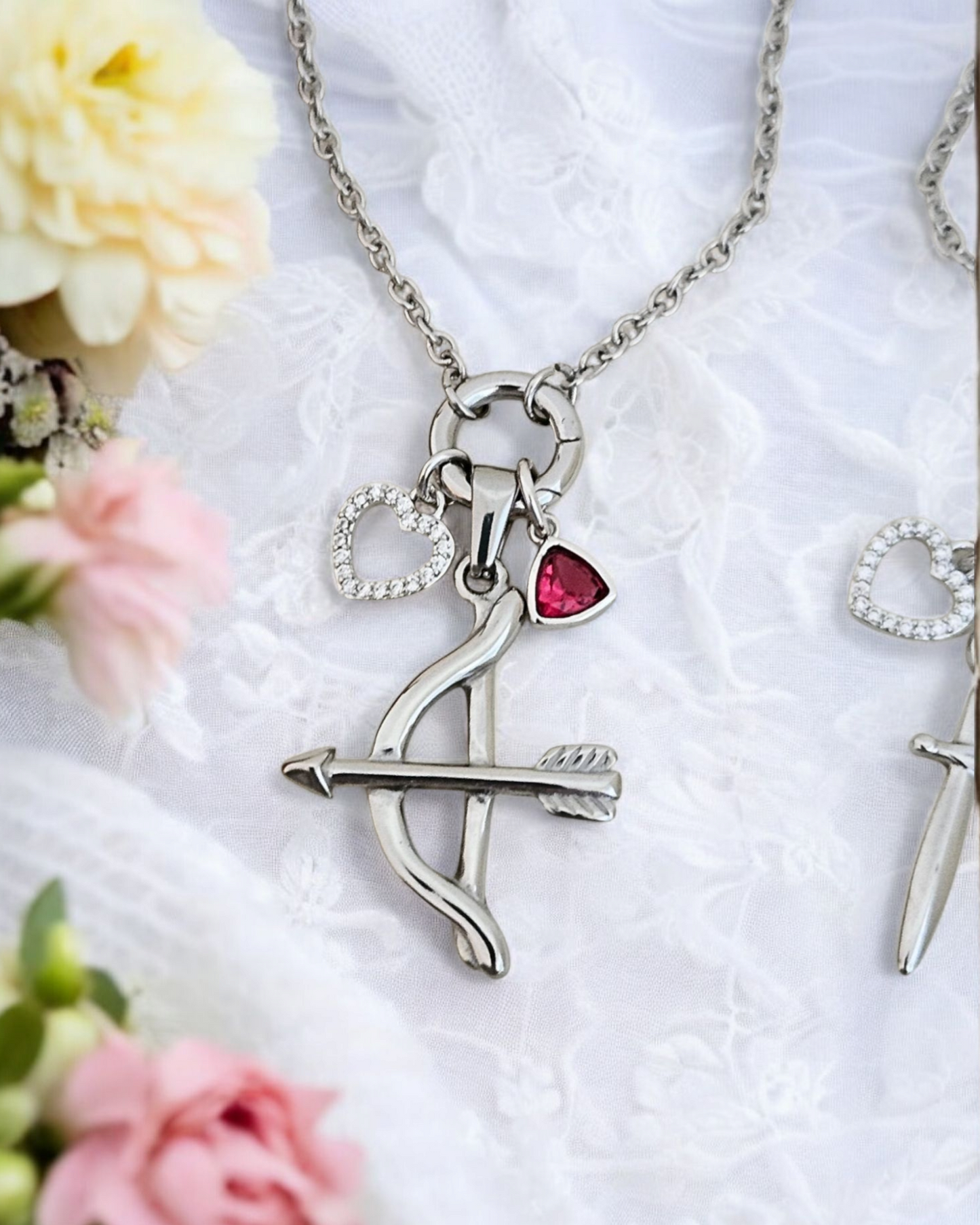 Lover Charm Necklaces (Silver)
