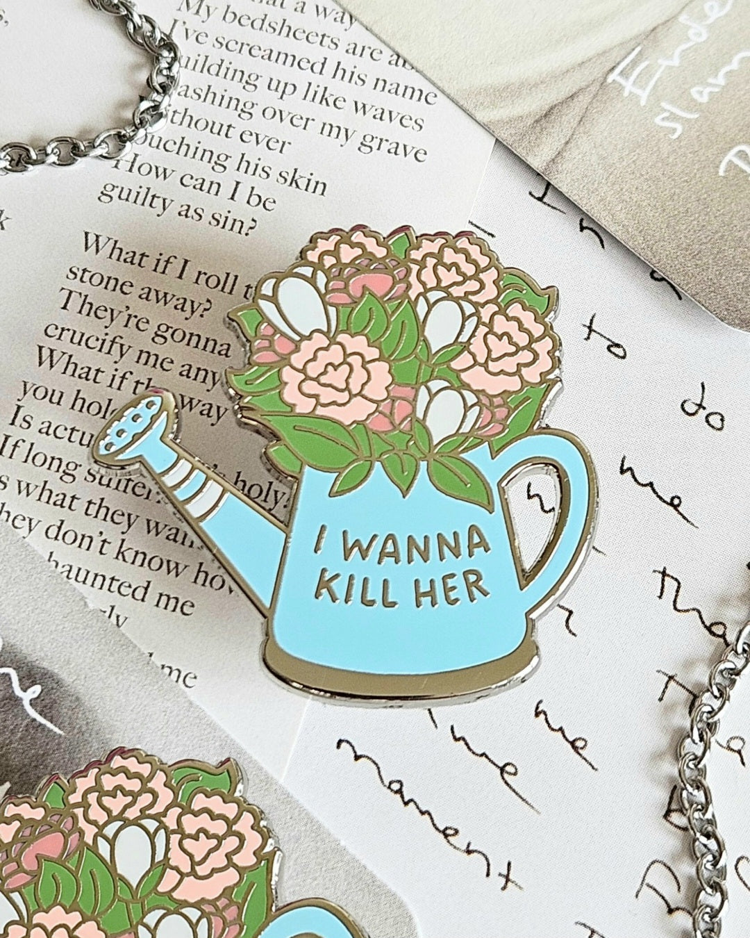 Waters Flowers Enamel Pin